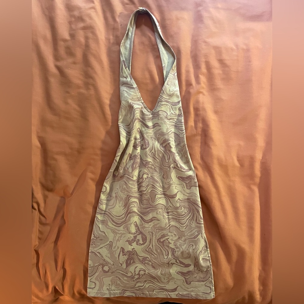Motel Rocks Halter Sheath Dress for Cocktail
